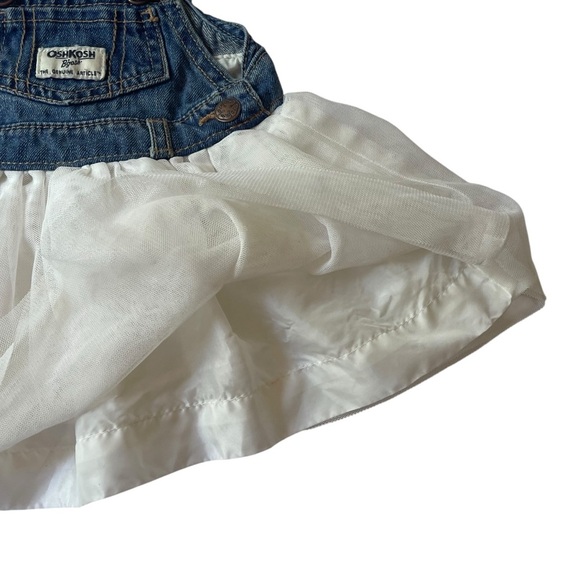 OshKosh B'gosh Denim and White Tulle Skirtall Size is 6 Months - Picture 3 of 10